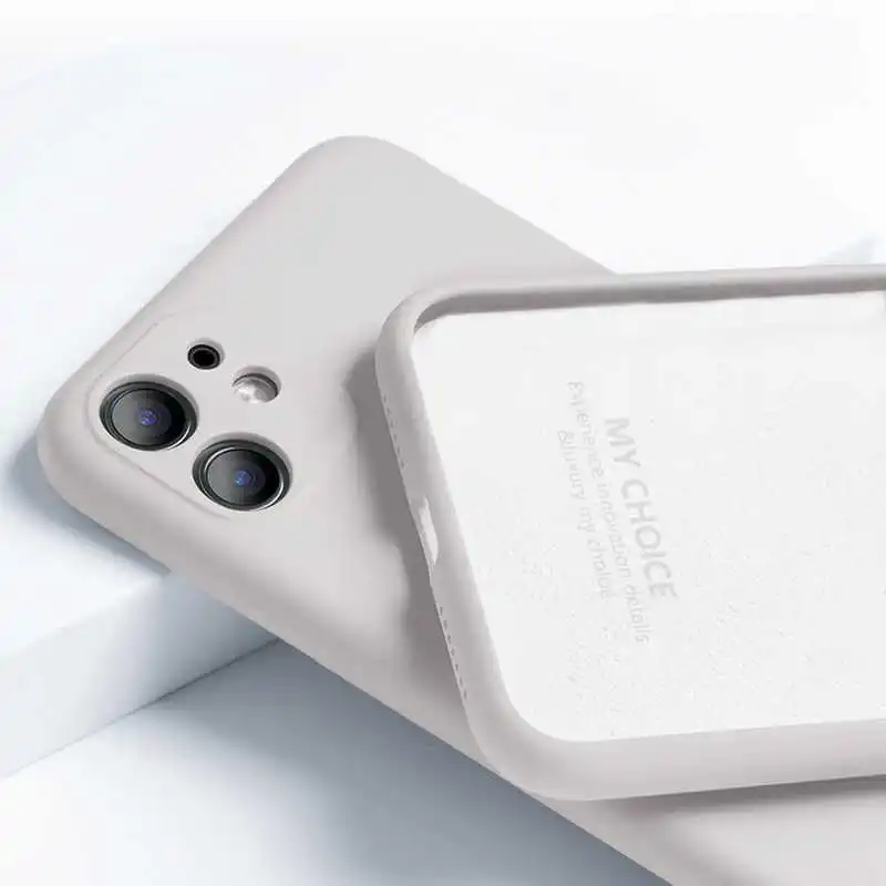 

Luxury Original Liquid Sillicone Case For iPhone 11 12 Pro Max SE 2020 X XR XS 7 8 Plus 6 6S 5 Full Protection Soft Back Cover