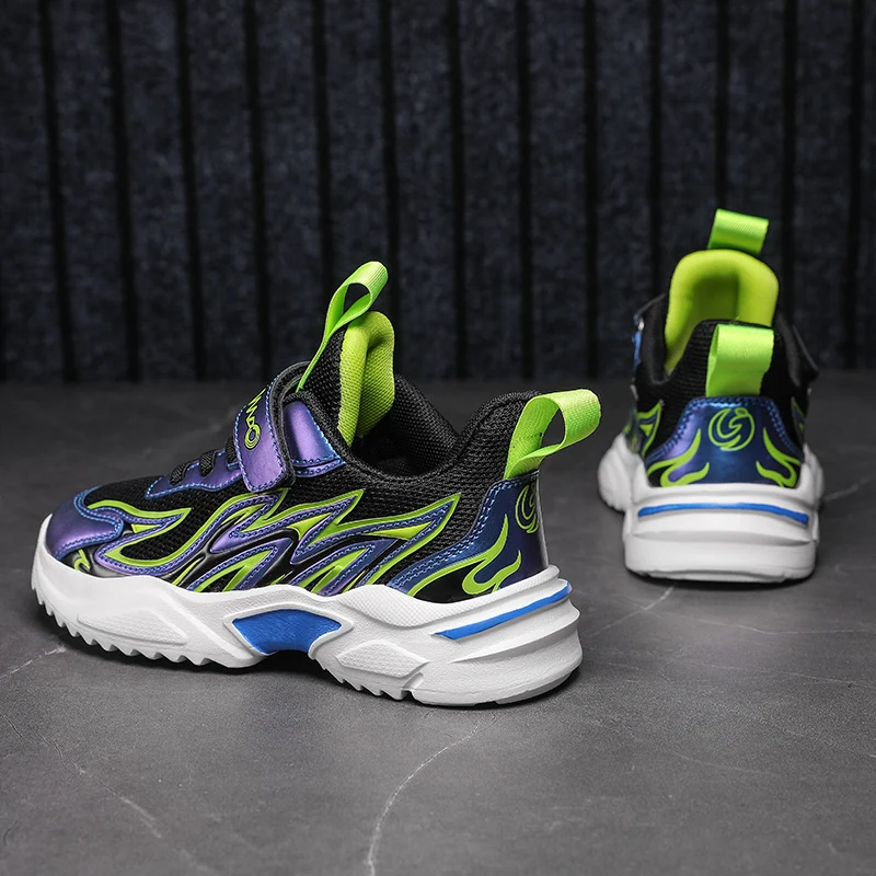 Большая детская беговая Обувь для мальчиков Детские кроссовки Сезон весна осень