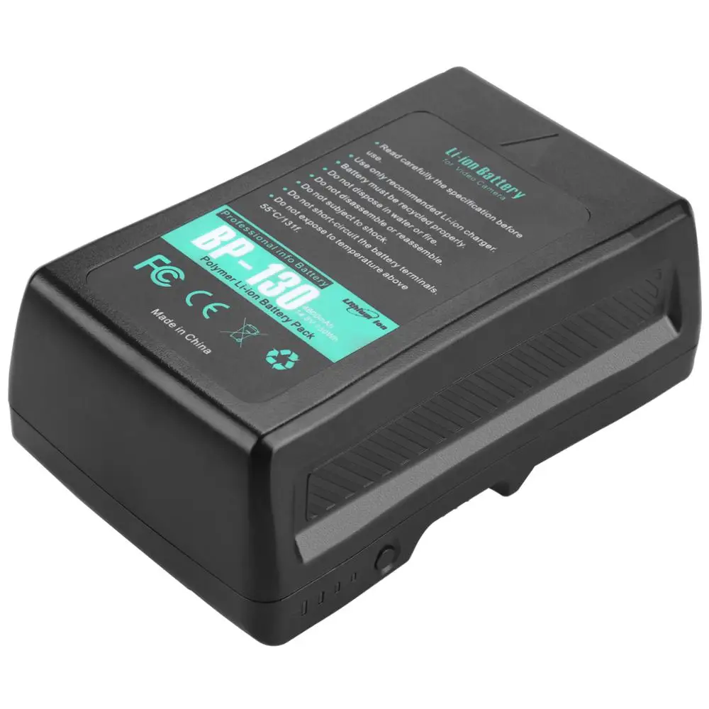 10400 мА/ч 14 8 V BP 130 160 v типа батарея lock для Sony видеокамера трансляции LED видео