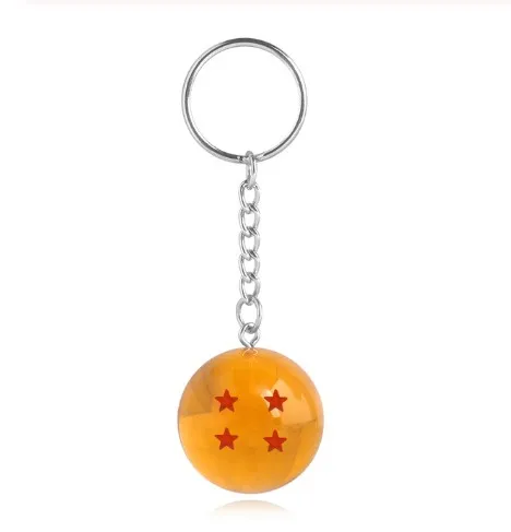 K263-4 14 шт./лот, японские мультфильмы, брелок с надписью Dragon Ball, классический Сферический брелок с четырьмя звездами для мужчин и женщин, сумка, сувенир, аксессуары, подарок - Цвет: K263-4