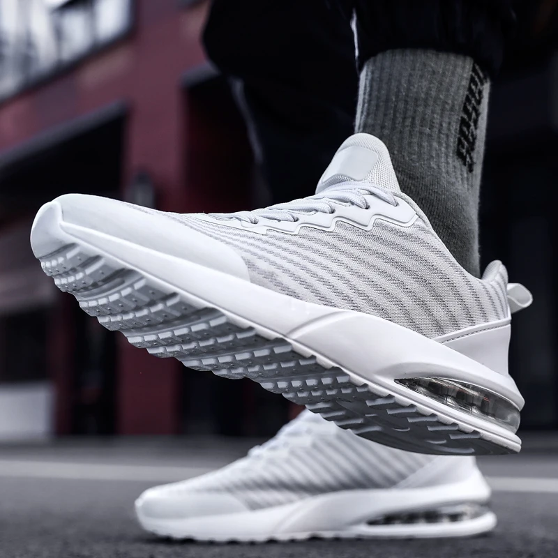 

2020 Shoes Men Sneaker Mesh Breathable Lightweight Casual Men Shoes Wearable Cushioning Designer Shoes Men Zapatos De Hombre