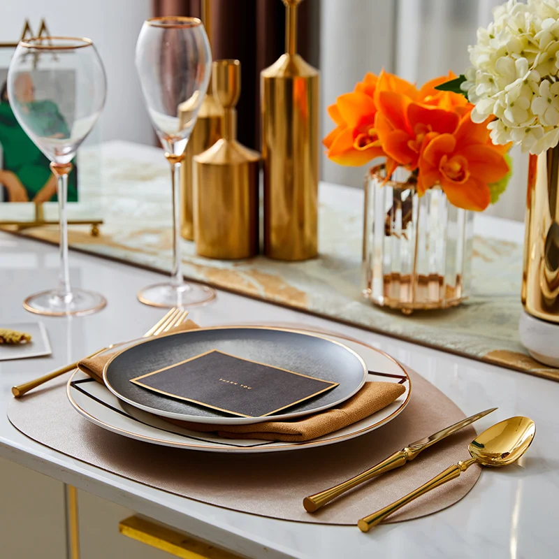 

Обеденная тарелка для стейка, тарелка для завтрака, обеденная тарелка, обеденный стол, домашний нож, вилка, ложка, керамическая посуда для за...