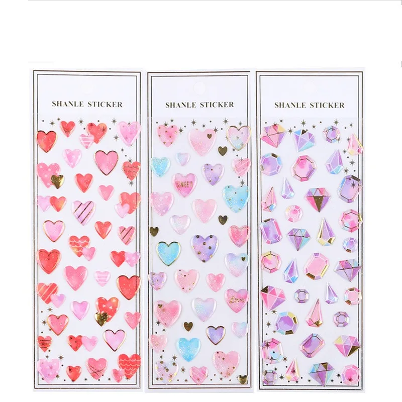 Акриловые бриллиантовые наклейки блестящие золотые фольги эпоксидные кристаллы