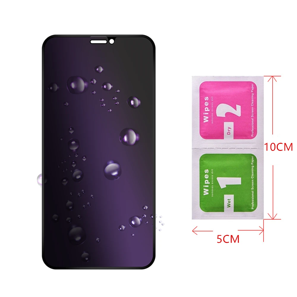 

RUZSJ Eyes protect 2 in 1 Anti Purple-Ray Anti Glare Matte Screen Protector For iphone 11Pro Max 12 Pro Front Film For Iphone Xs