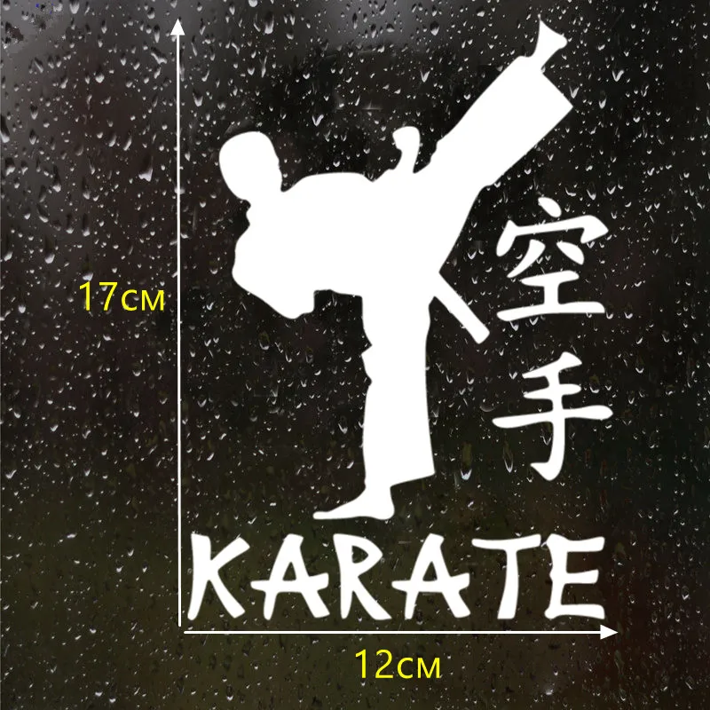 Забавная Автомобильная наклейка-карате 12*17 см kk Виниловая наклейка на заказ