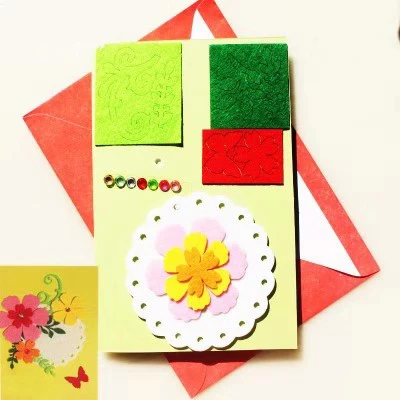 Creative handmade greeting CARDS non-woven material package Thanksgiving Christmas valentine's day DIY materials | Игрушки и хобби