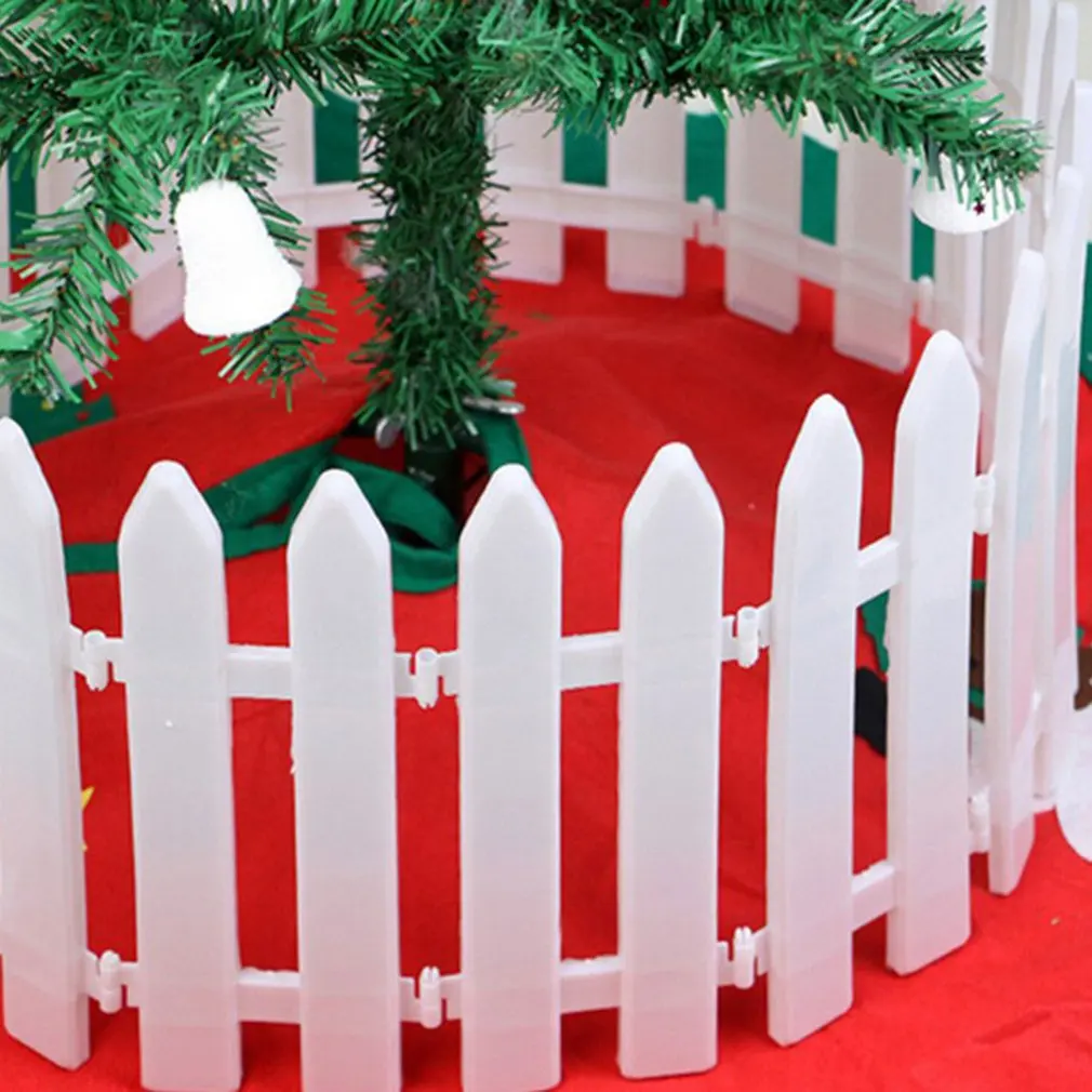 Valla de pl&aacute;stico para jard&iacute;n, interior, cerca para guarder&iacute;a, flores, jard&iacute;n, verduras, decoraci&oacute;n de Navidad peque&ntilde;a, 11x29cm-2