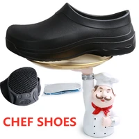 new arrivals kitchen work shoes antiskid waterproof oil proof cook chef shoes slip on resistant safety shoes clogs size 36 45
