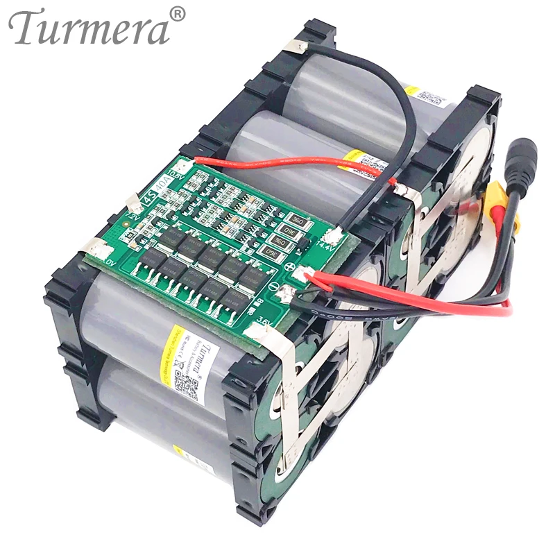 32700 Lifepo4 Battery Pack 4S2P 12.8V 14Ah with 4S 40A Balanced BMS for Electric Boat and Uninterrupted Power Supply 12V Turmera |