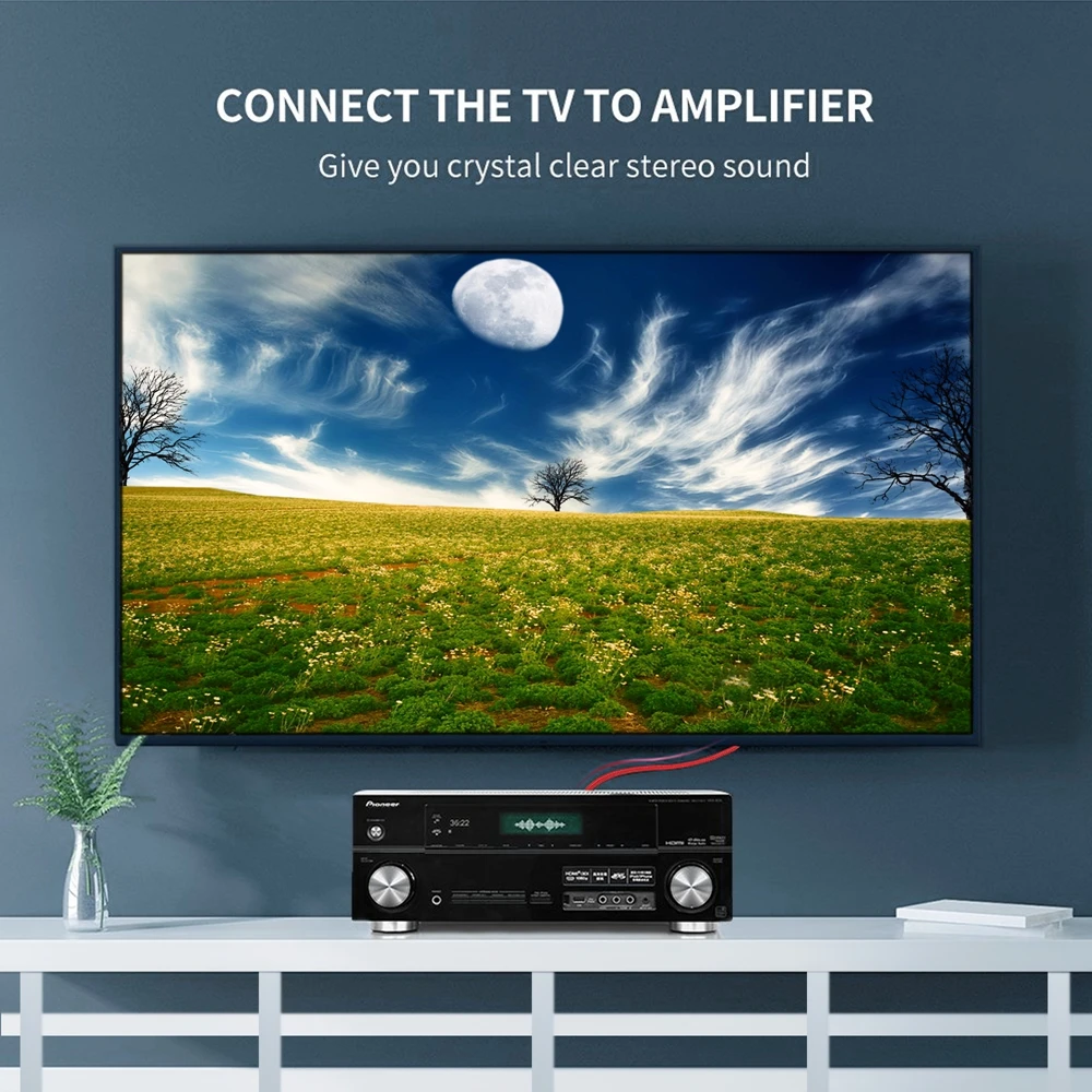 HIFI 2RCA на 2 RCA кабель OFC AV аудио 1 м 3 5 для ТВ DVD усилитель сабвуфер Саундбар динамик