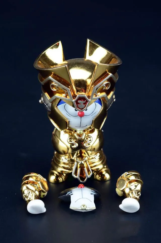 Экшн-фигурка Дораэмон Косплей золотой Сен-Сейя ПВХ 10 см Burdock подарок Мультяшные