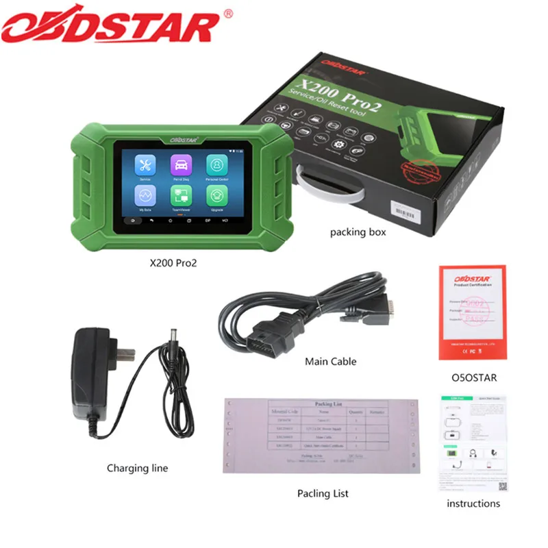 OBDSTAR X200 Pro2 инструмент для сброса масла поддерживает обслуживание автомобиля до