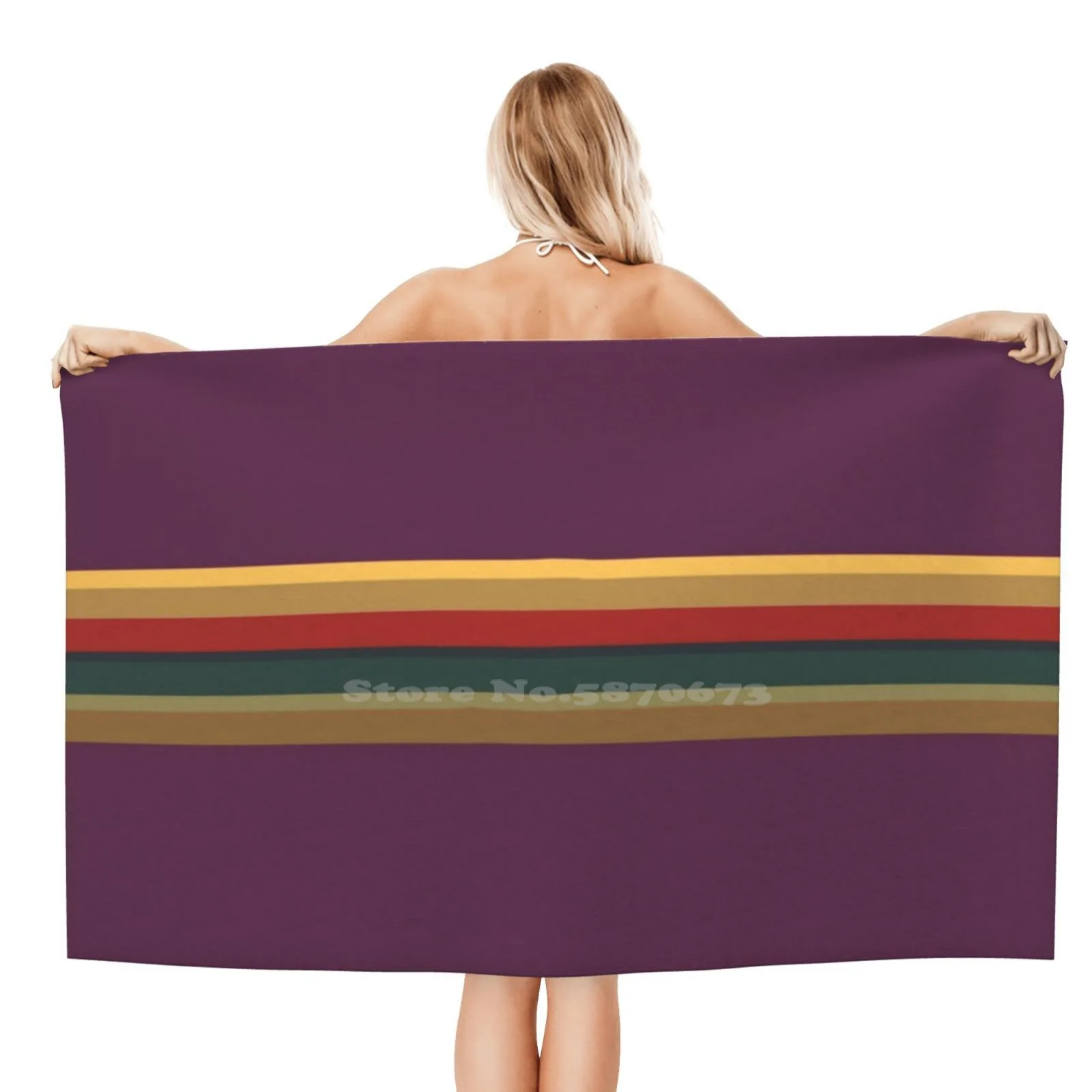 13-й фиолетовый топ Rainbow и персонализированный мягкий душевой полотенец с Доктором Кто и Джоди Уиттакер.