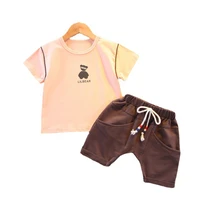 fashion new summer baby clothes children boys cartoon casual t shirt shorts 2pcssets toddler active clothing kids tracksuits