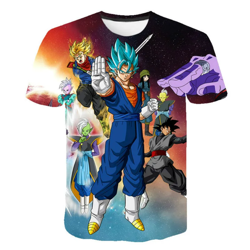 

Summer 2020 boys and girls T-shirt, animation clothing fashion top, boys and girls 3D T-shirt children's clothing