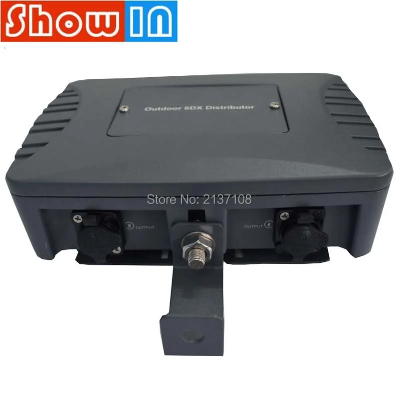 2шт/компл. Распределитель 6DX из алюминиевого сплава для наружного использования, водонепроницаемый, устойчивый к УФ-излучению, соответствующий стандарту DMX512/1990, сертифицированный по стандартам CE RoHS UL, подключение к сети 110В/230В, профессиональн