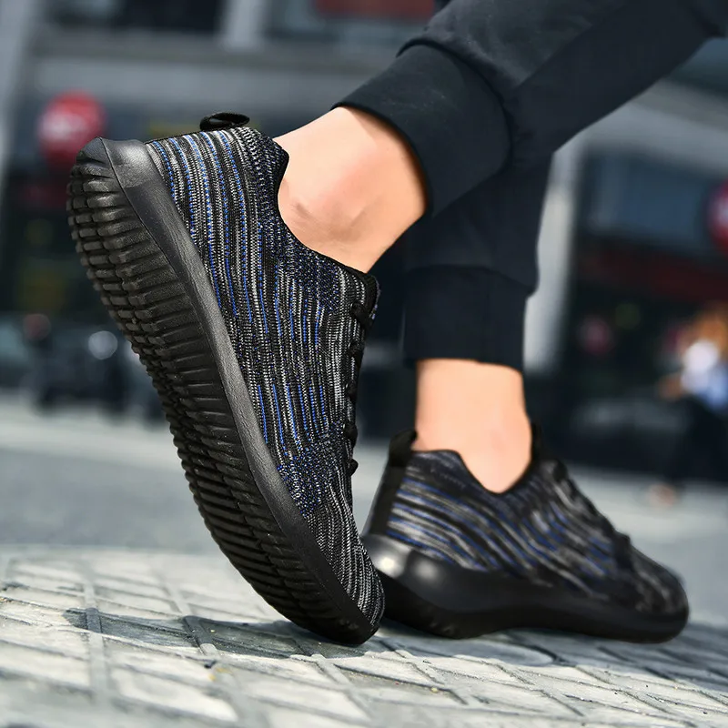 

Hot-sale Big Walking Breathable Shoes o'clock Size Outdoor Anti-skid Stylish Running Nine Footwear Sneakers Men Jogging Sport Si