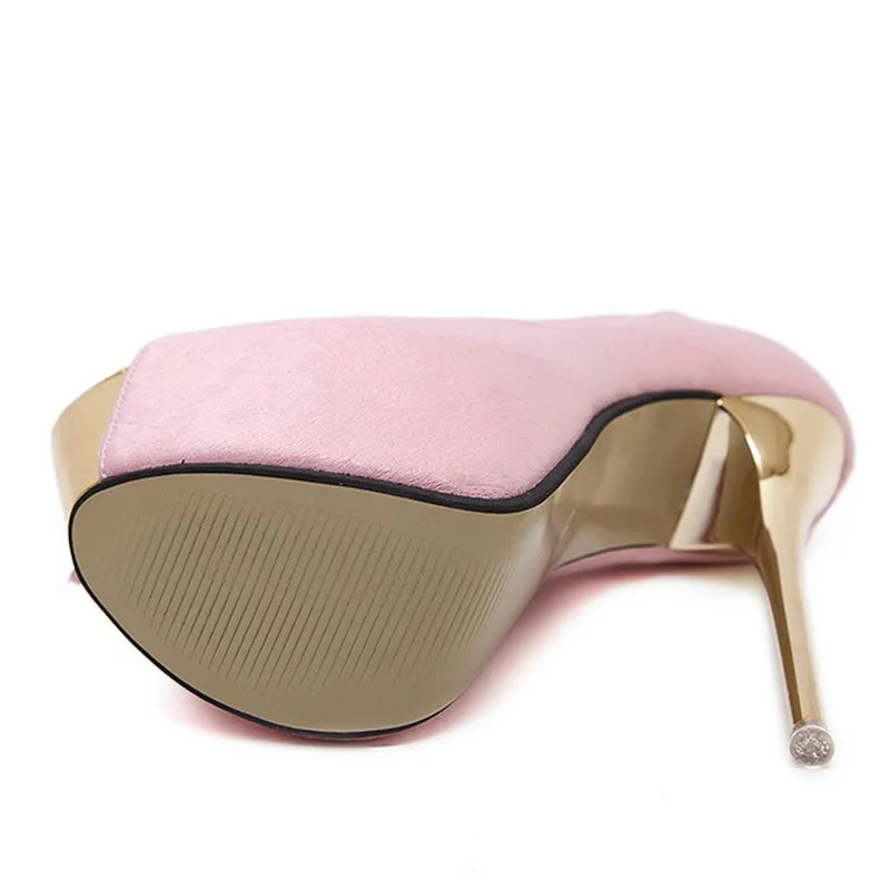 

Brand Shoes Woman 16CM High Heels Women Pumps Stiletto Thin Heel Women's Shoes Open Toe High Heels Shoes Wedding Shoes ZH100072