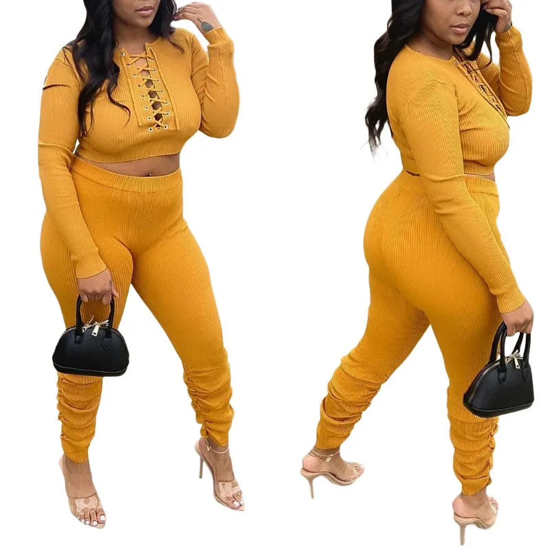 

2 Piece Outfits for Women Pants and Top Spring/Autumn Two Piece Set Women Casual Jogging Suits Pullover Regular