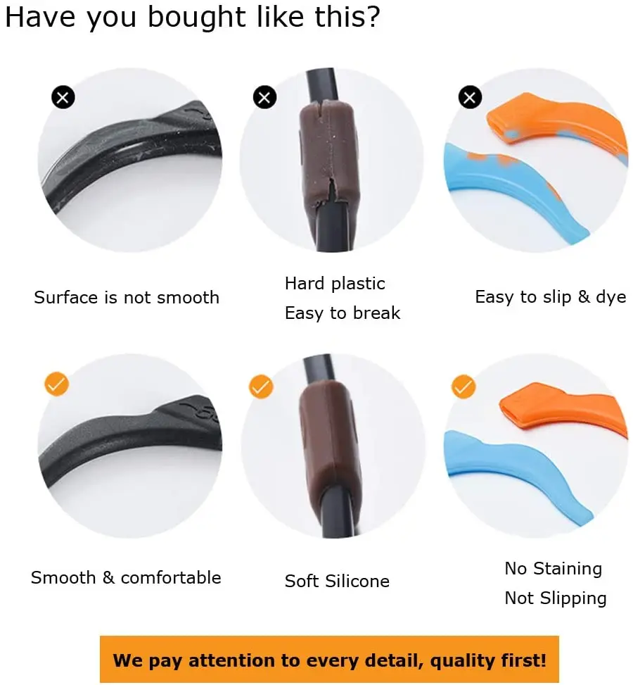 Линзы для очков держатель уха комфорт нескользящий мягкие силиконовые очки