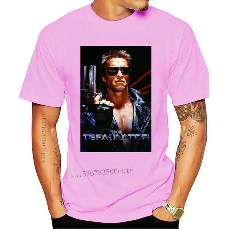 

New Fashion Men's T Shirt ARNOLD SCHWARZENEGGER THE TERMINATOR ILL BE BACK TOP CD16 BLACK T SHIRT