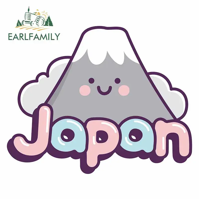 

EARLFAMILY 13 см x 10,5 см счастливая японская наклейка забавная JDM Сделано в Японии креативная декоративная Автомобильная наклейка мультяшная накл...