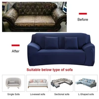 2021 hot sale solid color elastic sofa cover cotton all inclusive stretch sofa cover for living room funda sofa cover sofa