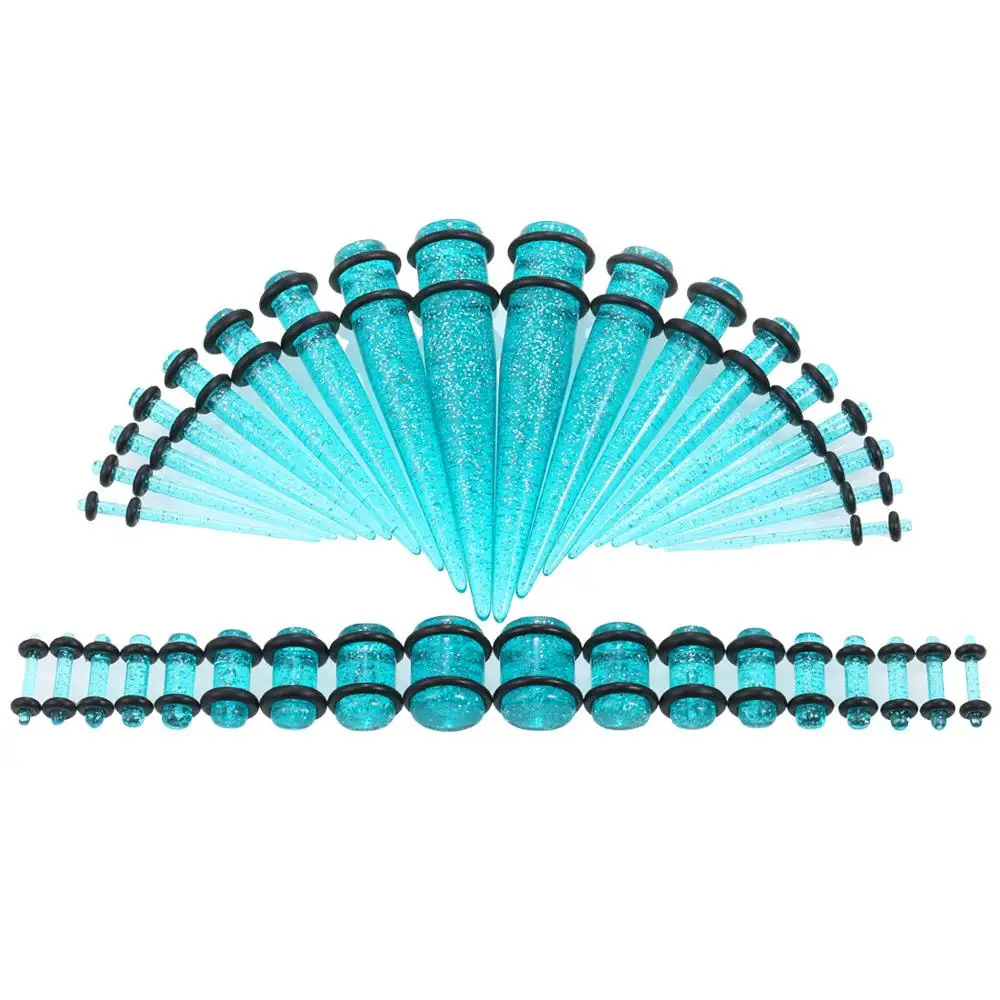 2019 New 36Pcs/Set Hot Acrylic Ear Gauge Taper And Plug Stretching Kits Flesh Tunnel Expansion Body Piercing Jewelry 14G-00G | Украшения и