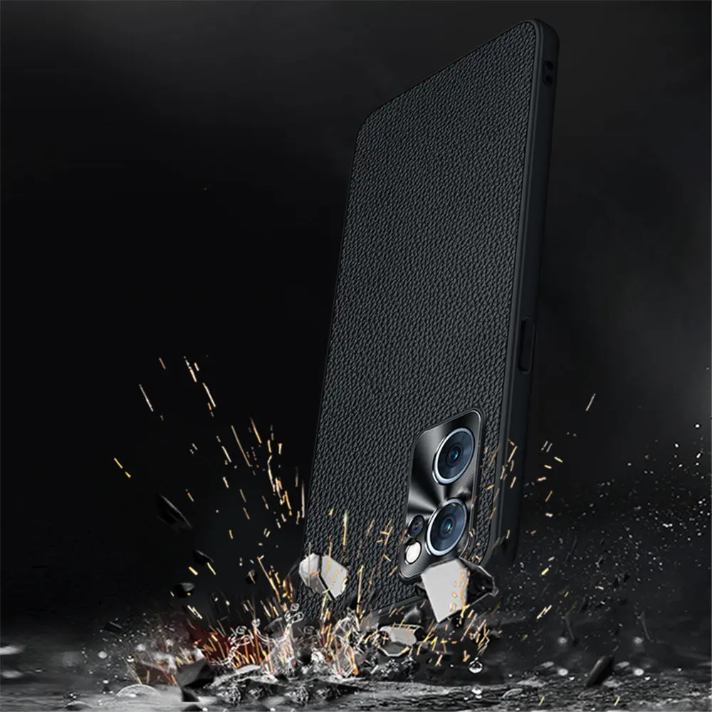 Чехол для телефона из натуральной кожи OPPO Reno 7/7SE/7 Pro 6/6 ультратонкая задняя крышка