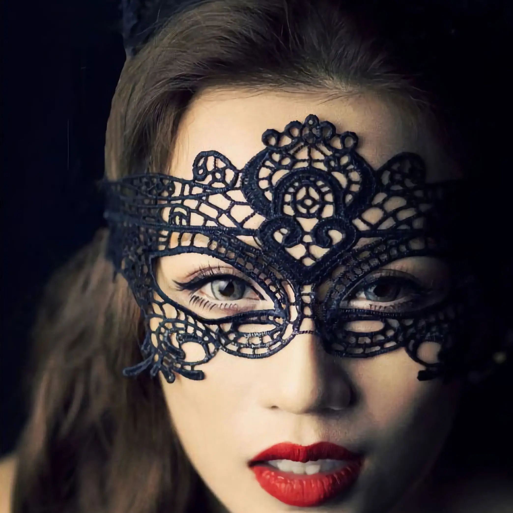 

Face mask, Lace, Masquerade, Queen's party, Performance, Privacy travel, Half Face Eye Mask