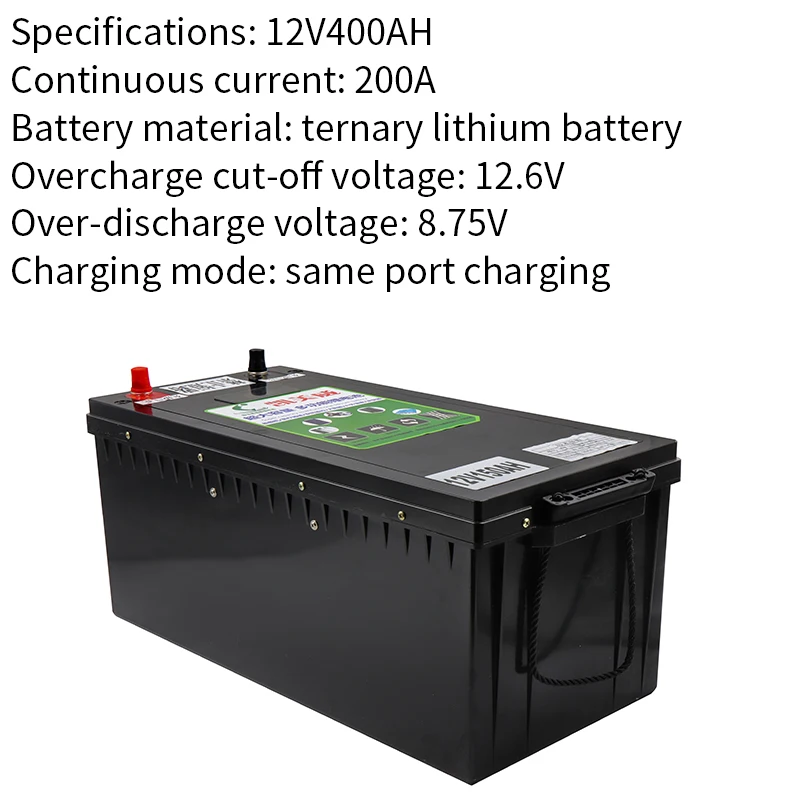 

large capacity 12V 400ah RV lithium battery for solar storage deep cycle