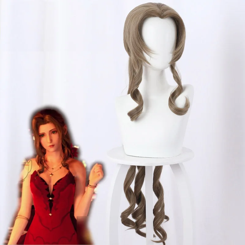 Парик PWEINCY gainsfun Aerith FF7 аксессуары для косплея Последняя Фантазия 7 переделка