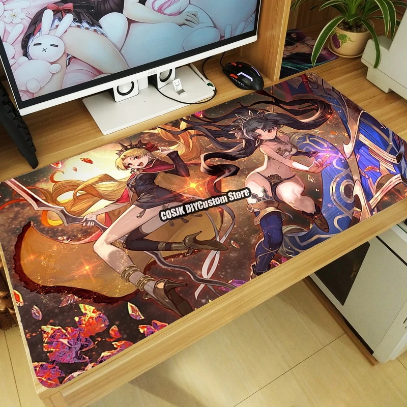 

Новинка, Аниме игра Fate/Grand Order Ishtar, нескользящий коврик для мыши, большой Настольный коврик для клавиатуры, коврик для мыши, игровые аксессуар...