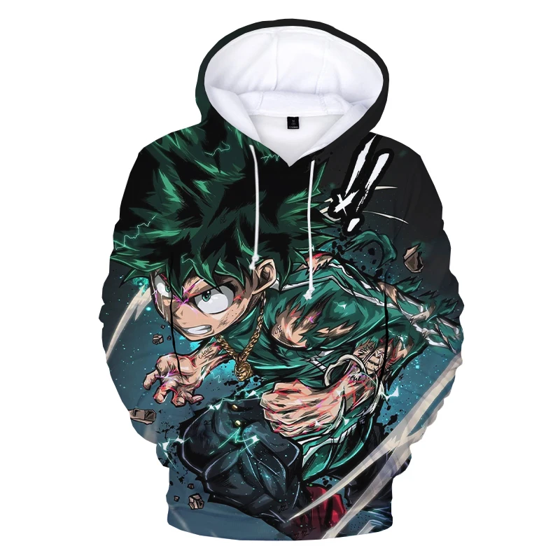 

2020 Anime My Hero Academia 3D Print Hoodie Sweatshirts Deku Harajuku Streetwear Hoodies Men Women Fashion Cartoon Pullover