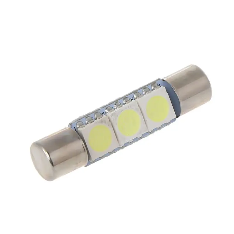 1 шт. Белая светодиодная лампа T6 5050 31 мм 3 SMD для автомобиля солнцезащитный козырек