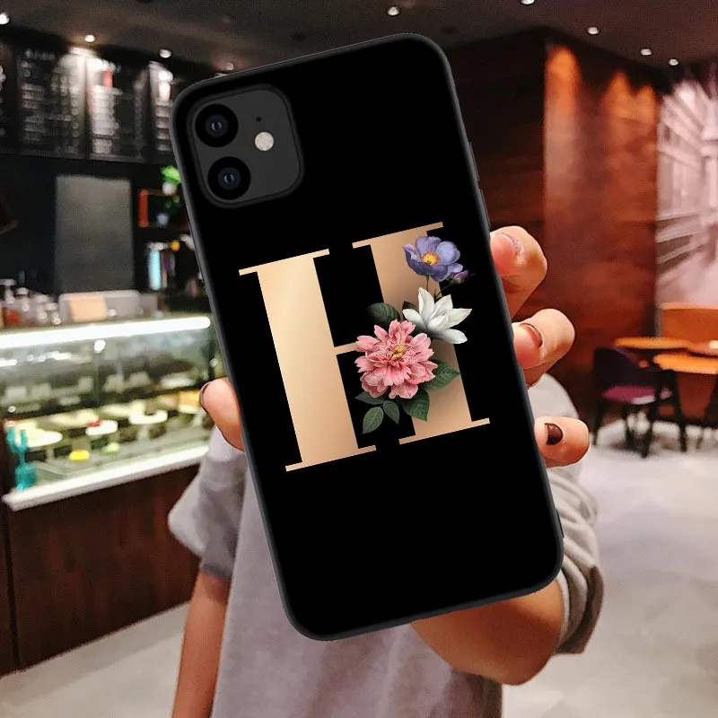 for xiaomi mi cc9e a3 9 pro 5g cc9 note 10 customized letter flower mobile phone case cellphone bag free global shipping