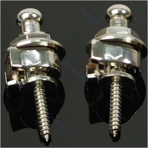 

2PCs/Set High Quality Guitar Chrome Bass Round Head Strap Locks Dropshipping