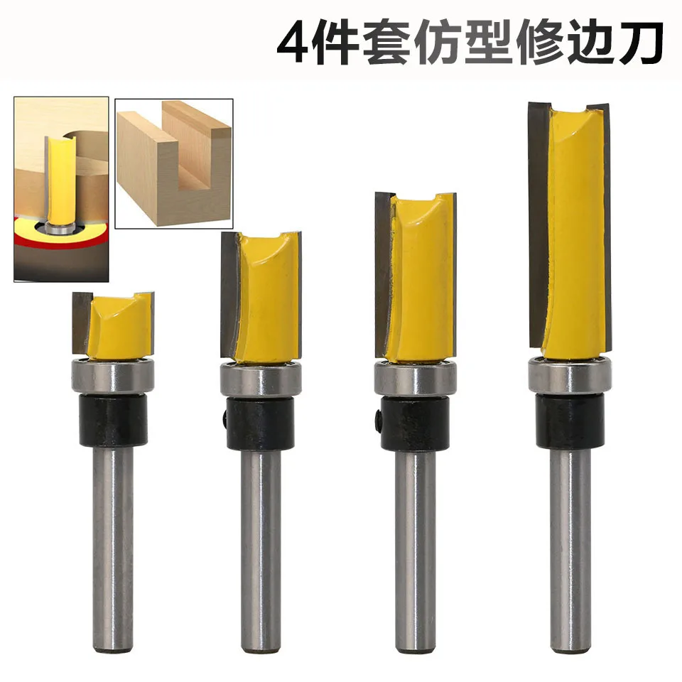 

Export Woodworking Milling Cutter, Engraving Machine, Trimming Machine, 1/4 Handle, High-end Copy Type Trimming Knife
