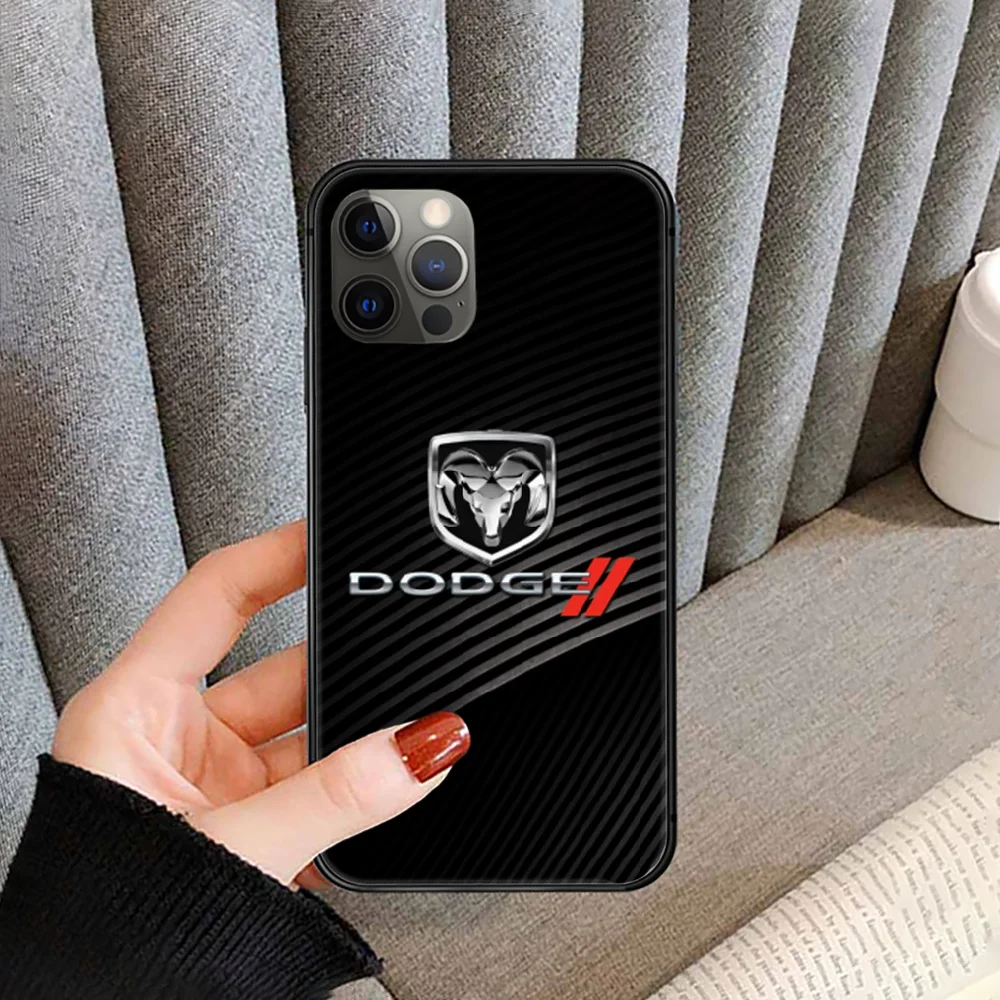 

Luxury Sport Car Dodges logo Phone Case cover For iphone 5 5S 6 6S PLUS 7 8 11 12 mini X XR XS PRO SE 2020 MAX black Etui