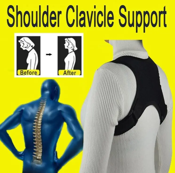 Новый Корректор осанки позвоночника Поддержка защиты спины плеч коррекция