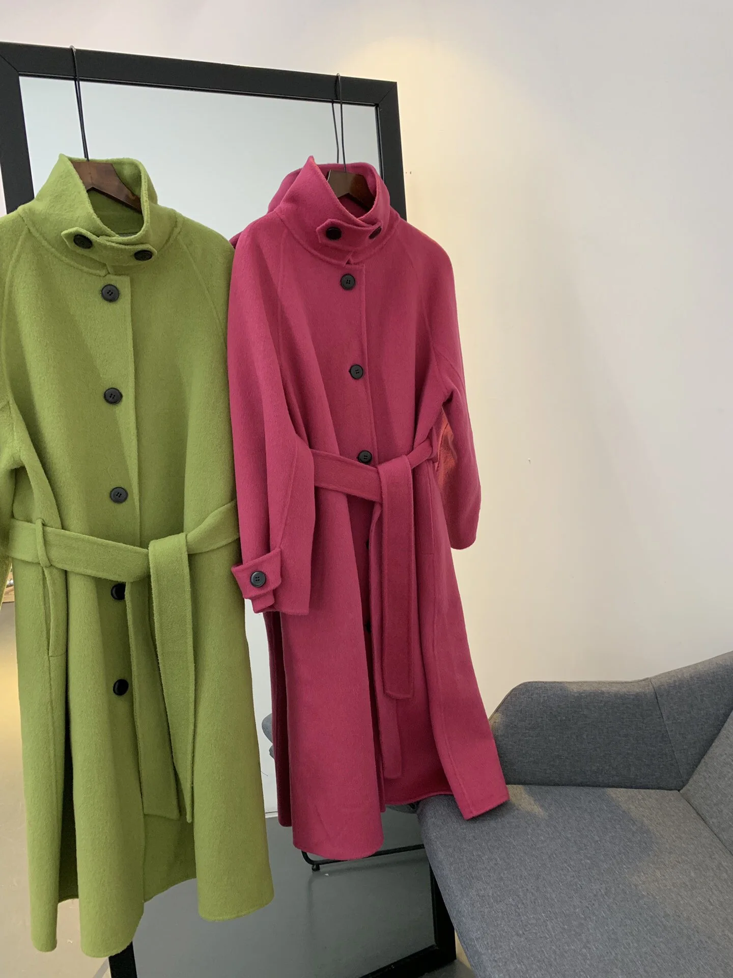 Высококачественная Женская модная зимняя элегантная новая шерстяная куртка