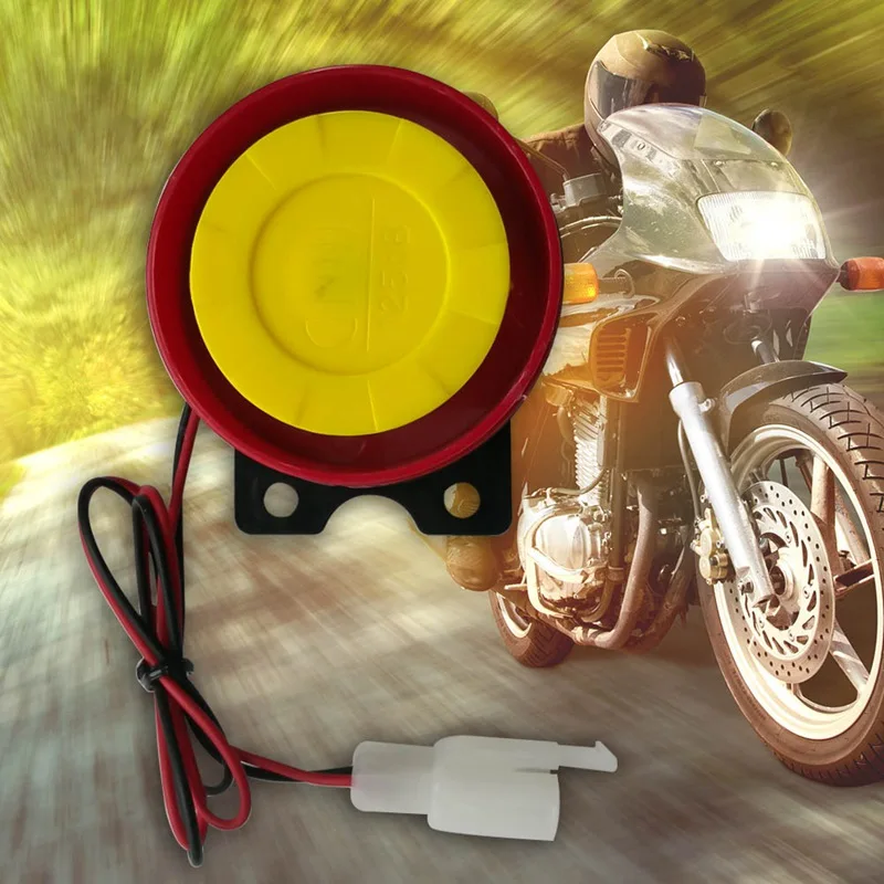 

1pc 12V Universal Car Truck Horn Simple Design Motorcycle Electric Driven Air Raid Siren Alarm Safety Horn