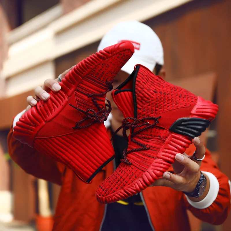 

Hot Sell Fashion Running Shoes for Men High Top Sock Sneakers Men Shoes Summer Jogging Trainers Men Breathable Lightweight Sport
