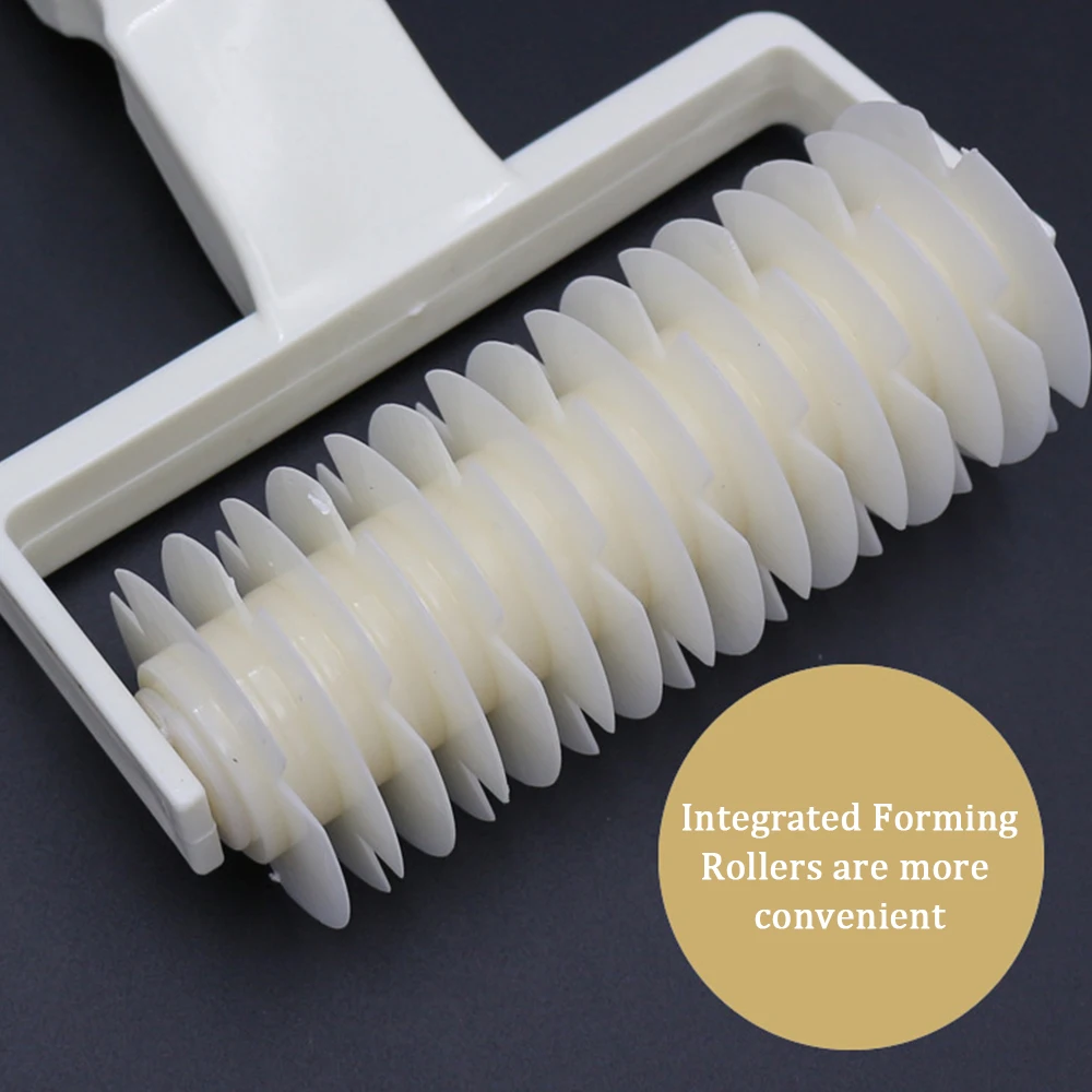 

Kitchen Pie Pizza Biscuit Cutting Machine Pastry Plastic Baking Tools Baking Tray Embossed Dough Roller Grating Cutting