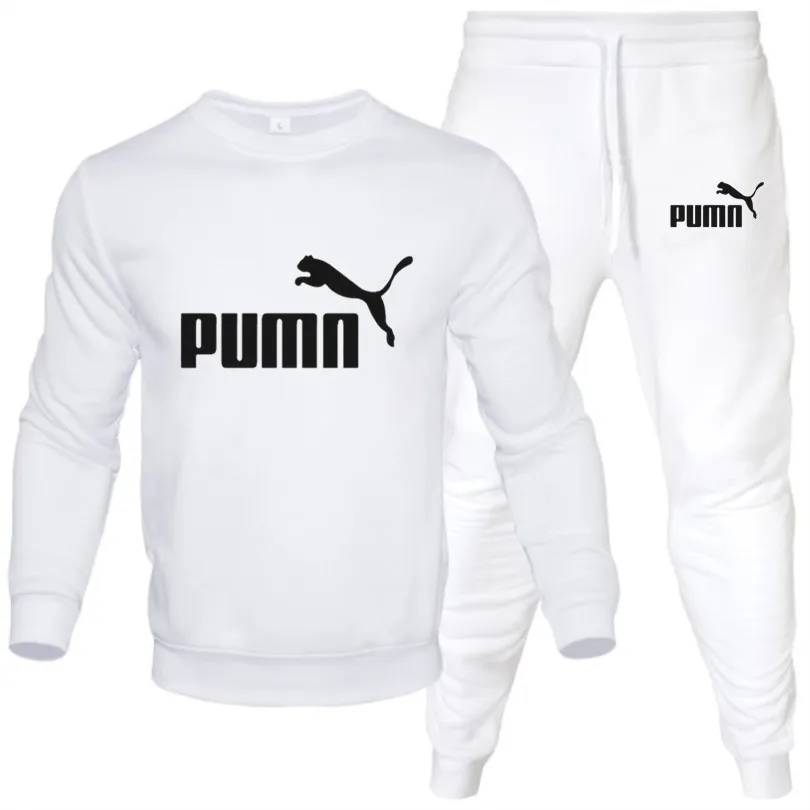 

Casual Men Sets Clothing Fashion Tracksuit Casual Sportsuit Hoodies Sportswear Hooded Sweatshirt+Pant Pullover two piece Set 3XL