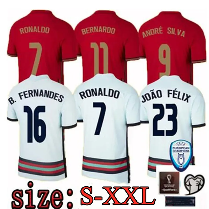 

European size S-XXL Portugal football shirt short-sleeved sports shirt top sweat-absorbent training suit