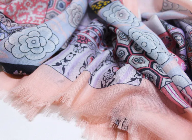 Роскошный брендовый шарф для женщин зимний теплый 100% чистый кашемир мягкие