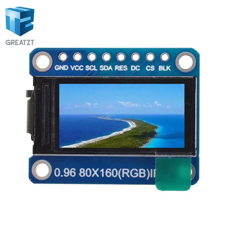 TFT дисплей 0,96/1,3 дюймов ips 7P SPI HD 65K полноцветный ЖК-модуль ST7735 Привод IC 80*160(не OLED) для Arduino