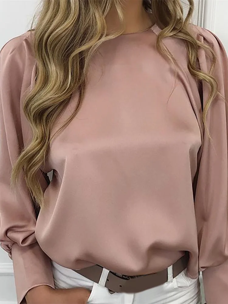 Осень 2019 женский элегантный топ для отдыха базовая Женская рабочая одежда OL