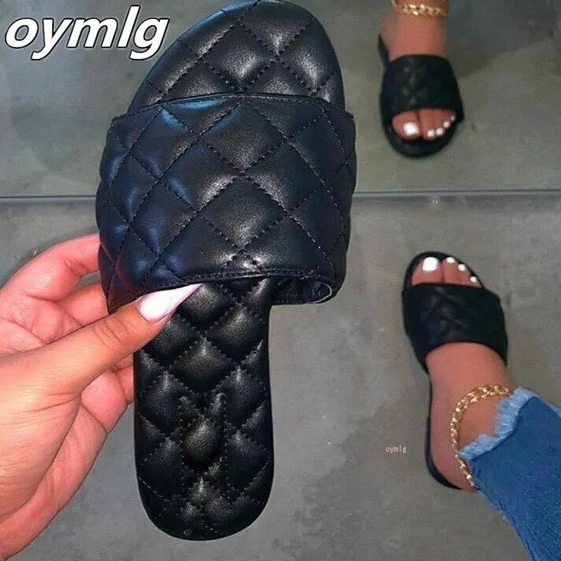 

Summer Shoes Woman Sandals For Women 2021 Bling Flat Ladies Beach Sandles Designer Luxury Sandalias Mujer Sandels